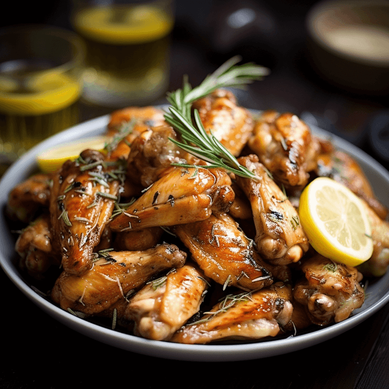 Lemon Rosemary Chicken Wings Asking List